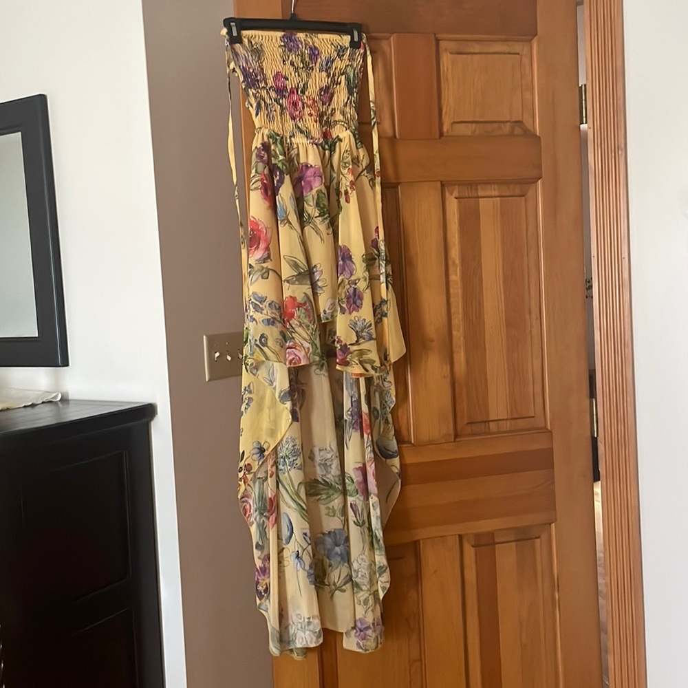 Floral High-Low Dress